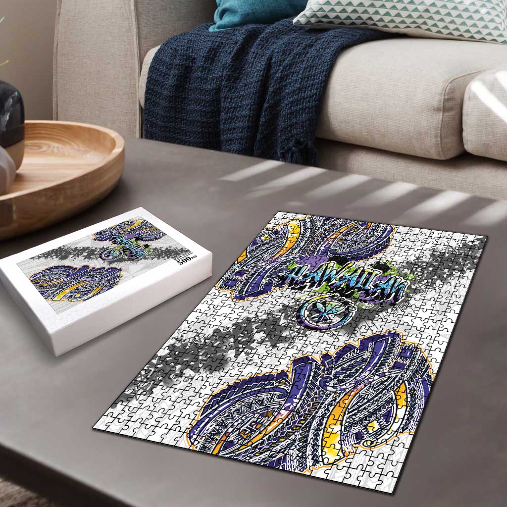 Traditional Art Hawaiian Kakau Tattoos Puzzle Graffiti Style - Polynesian Pride