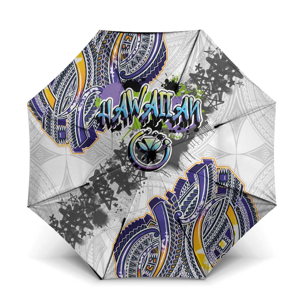 Traditional Art Hawaiian Kakau Tattoos Umbrella Graffiti Style - Polynesian Pride