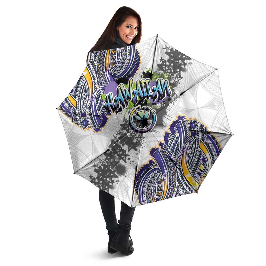 Traditional Art Hawaiian Kakau Tattoos Umbrella Graffiti Style - Polynesian Pride