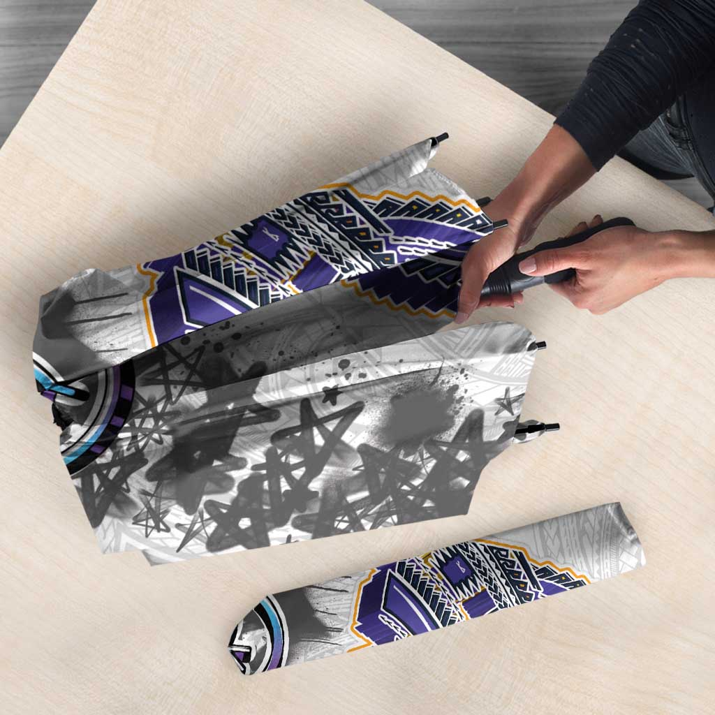 Traditional Art Hawaiian Kakau Tattoos Umbrella Graffiti Style - Polynesian Pride