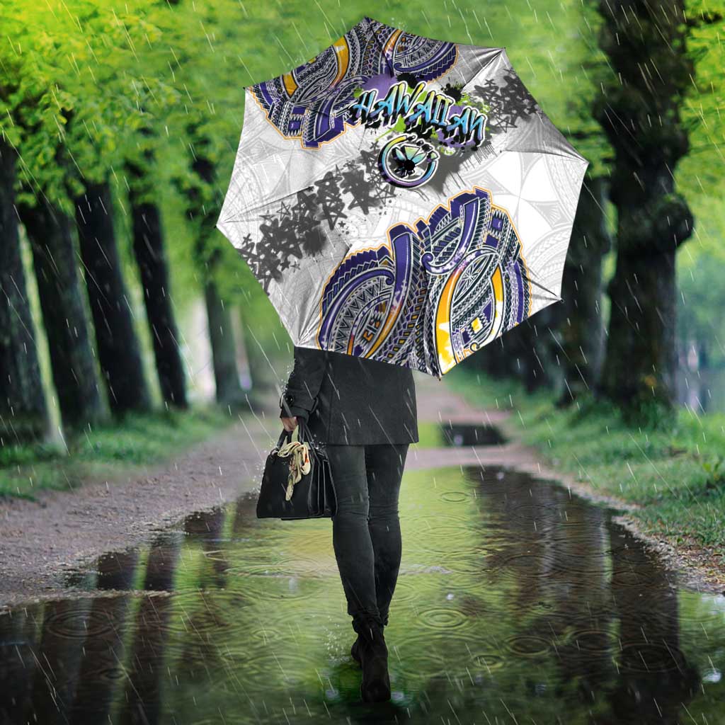 Traditional Art Hawaiian Kakau Tattoos Umbrella Graffiti Style - Polynesian Pride