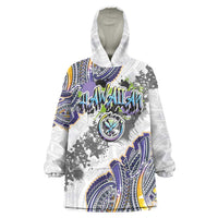 Traditional Art Hawaiian Kakau Tattoos Wearable Blanket Hoodie Graffiti Style - Polynesian Pride