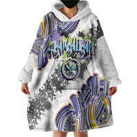Traditional Art Hawaiian Kakau Tattoos Wearable Blanket Hoodie Graffiti Style - Polynesian Pride