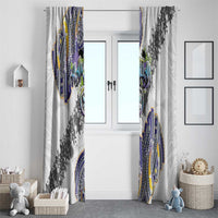 Traditional Art Hawaiian Kakau Tattoos Window Curtain Graffiti Style - Polynesian Pride