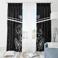Custom Hawaii Warrior Window Curtain Kakau Quilt Pattern LT03 - Polynesian Pride