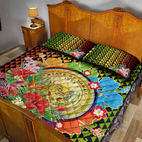 Hawaii Womens Day Wahine Quilt Bed Set Strong Beautiful Woman with Kakau Style LT03 - Polynesian Pride