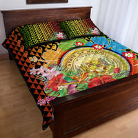 Hawaii Womens Day Wahine Quilt Bed Set Strong Beautiful Woman with Kakau Style LT03 - Polynesian Pride