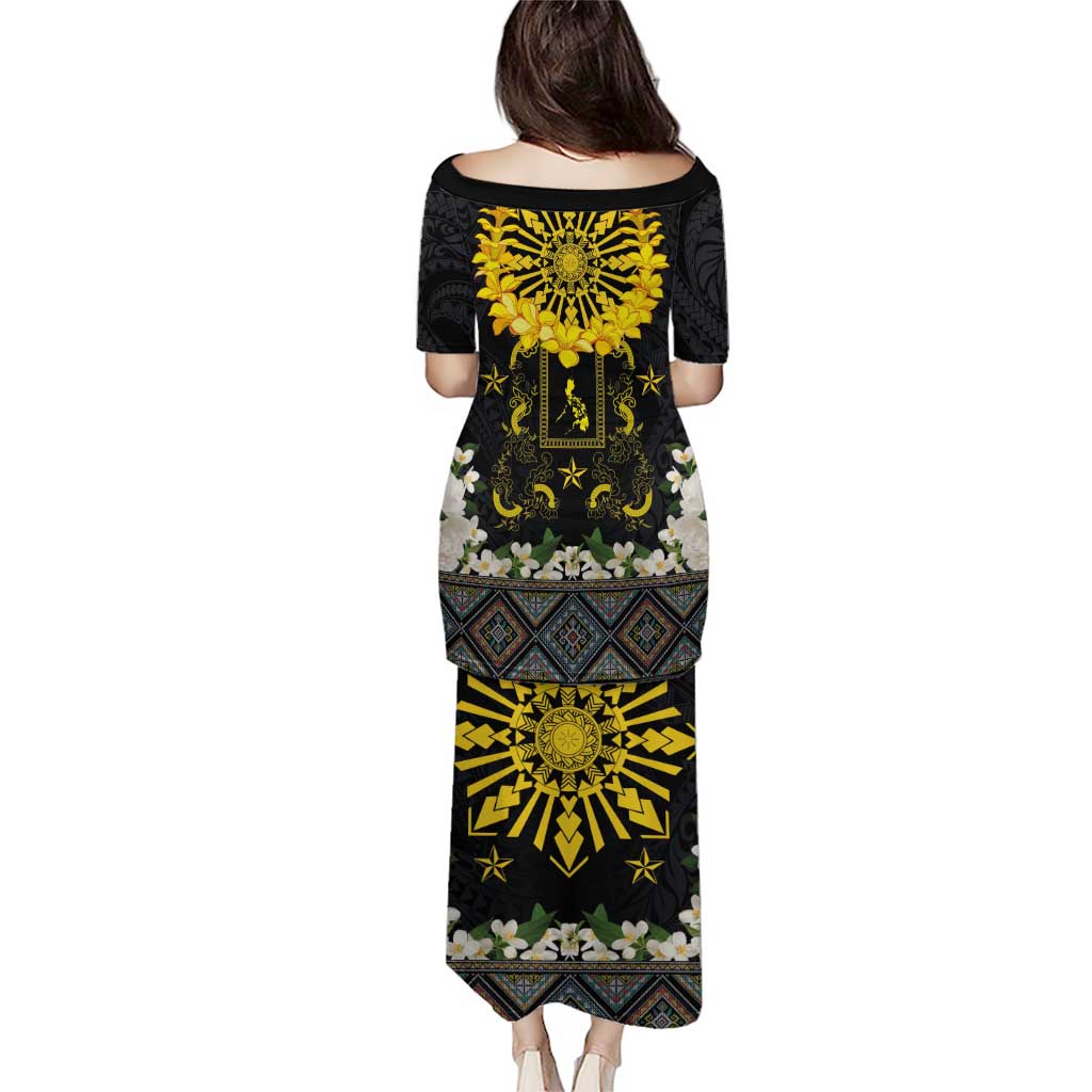 Flores de Mayo and Filipino Fiesta Puletasi The Sun-Jasmine and Polynesian Yakan Tattoo Barong Style