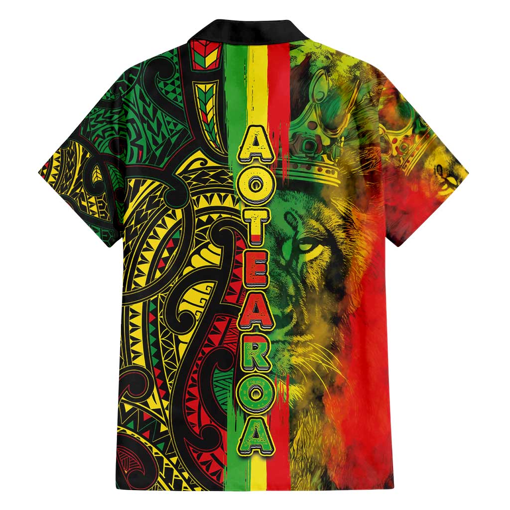 Aotearoa Reggae Family Matching Puletasi and Hawaiian Shirt Maori Reggae-One Love LT03 - Polynesian Pride