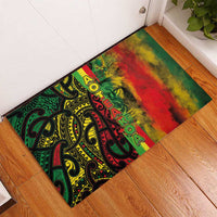 Aotearoa Reggae Rubber Doormat Maori Reggae-One Love LT03 - Polynesian Pride