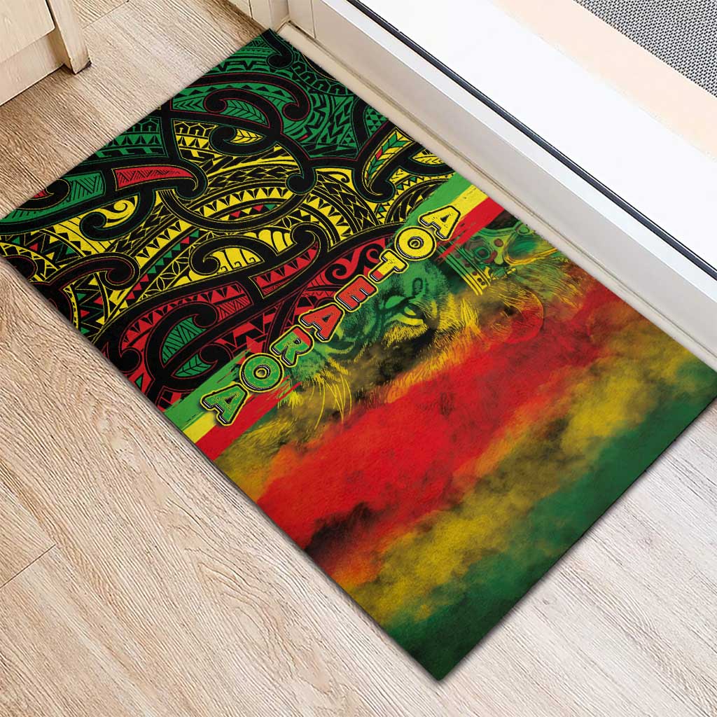 Aotearoa Reggae Rubber Doormat Maori Reggae-One Love LT03 - Polynesian Pride