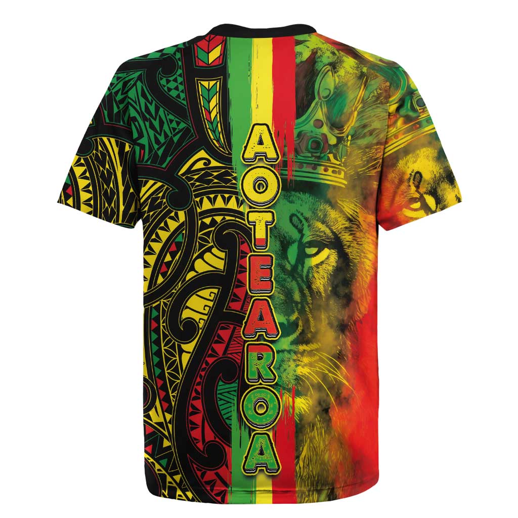 Aotearoa Reggae Rugby Jersey Maori Reggae-One Love LT03 - Polynesian Pride