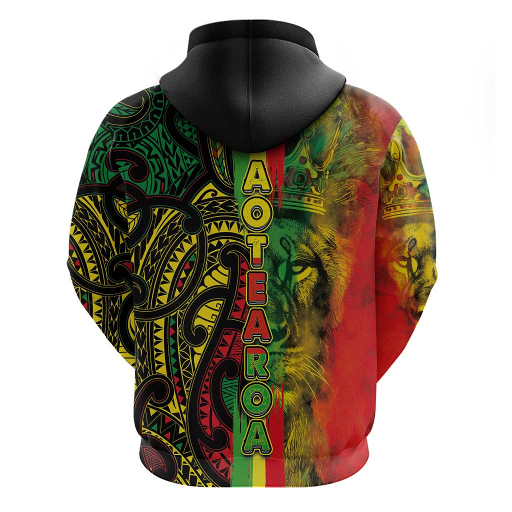 Aotearoa Reggae Zip Hoodie Maori Reggae-One Love