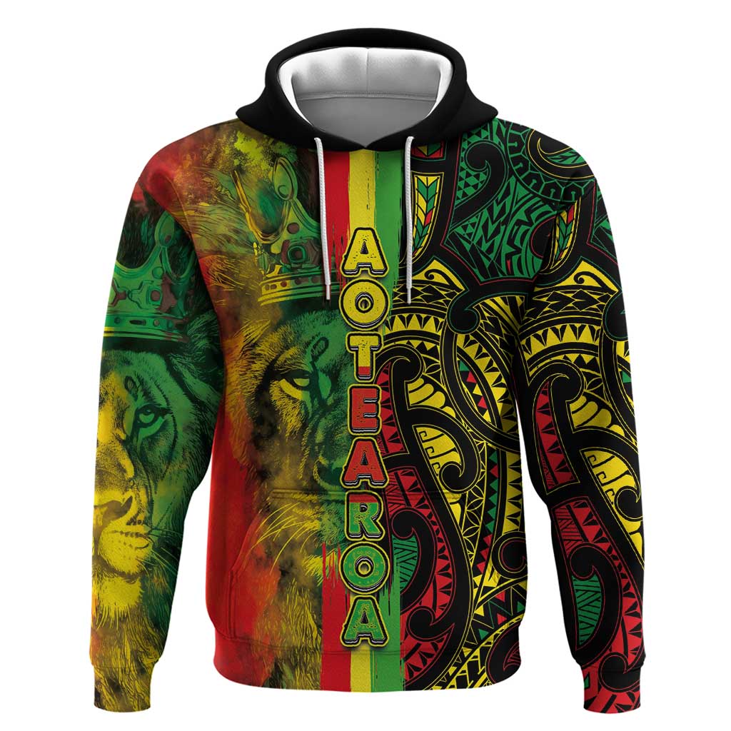 Aotearoa Reggae Zip Hoodie Maori Reggae-One Love