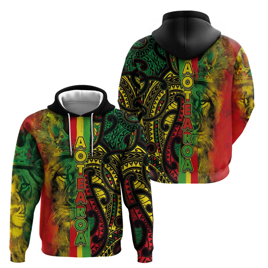 Aotearoa Reggae Zip Hoodie Maori Reggae-One Love