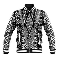 Aotearoa Tukutuku and Poutama Motif Classic Baseball Jacket LT03 Unisex Gray - Polynesian Pride