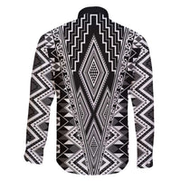 Aotearoa Tukutuku and Poutama Motif Classic Family Matching Short Sleeve Bodycon Dress and Hawaiian Shirt LT03 - Polynesian Pride