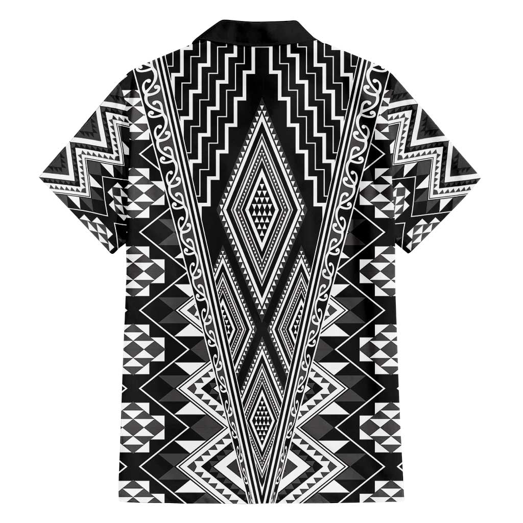 Aotearoa Tukutuku and Poutama Motif Classic Family Matching Tank Maxi Dress and Hawaiian Shirt LT03 - Polynesian Pride