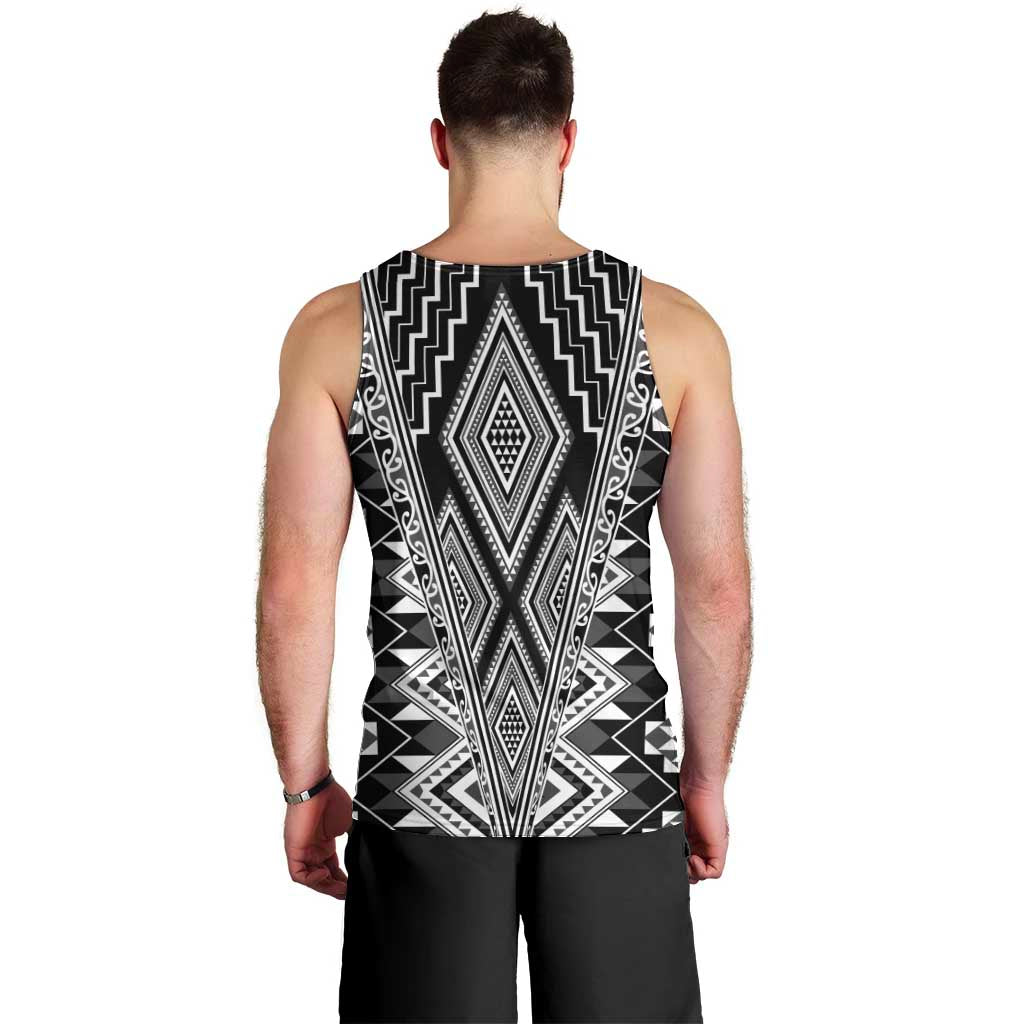 Aotearoa Tukutuku and Poutama Motif Classic Men Tank Top
