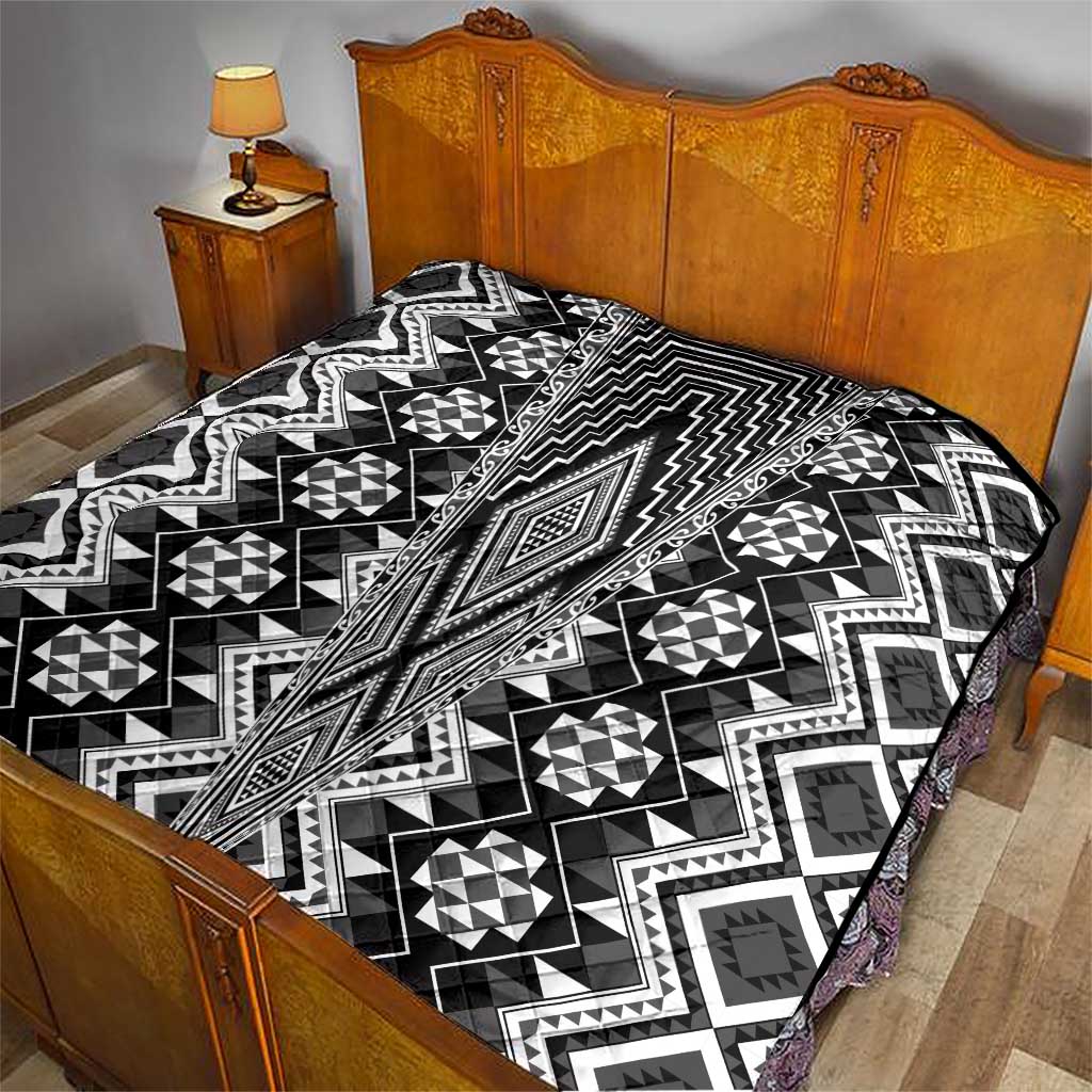 Aotearoa Tukutuku and Poutama Motif Classic Quilt