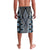 Blue Aotearoa Tukutuku and Poutama Motif Lavalava