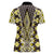 Yellow Aotearoa Tukutuku and Poutama Motif Women Polo Shirt