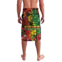 Hawaiian Reggae Lavalava Tropical Plants and Tribal Kakau Tattoo-One Love Jawaiian