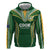 Custom Cook Islands Rugby League Hoodie Tatau Tribal Pattern-Special Edition Green Color