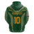 Custom Cook Islands Rugby League Hoodie Tatau Tribal Pattern-Special Edition Green Color