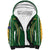 Custom Cook Islands Rugby League Sherpa Hoodie Tatau Tribal Pattern-Special Edition Green Color