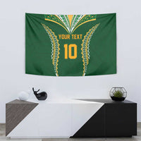 Custom Cook Islands Rugby League Tapestry Tatau Tribal Pattern-Special Edition Green Color