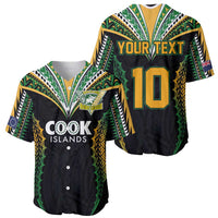 Custom Cook Islands Rugby League Baseball Jersey Tatau Tribal Pattern-Special Edition Black Color