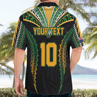 Custom Cook Islands Rugby League Hawaiian Shirt Tatau Tribal Pattern-Special Edition Black Color