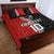 Custom Tonga and New Zealand Rugby Quilt Bed Set Maori Mix Ngatu Pattern