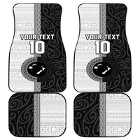 Custom Fiji and New Zealand Rugby Car Mats Tapa Mix Maori Pattern
