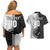 Custom Fiji and New Zealand Rugby Couples Matching Off Shoulder Short Dress and Hawaiian Shirt Tapa Mix Maori Pattern