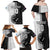 Custom Fiji and New Zealand Rugby Family Matching Off Shoulder Maxi Dress and Hawaiian Shirt Tapa Mix Maori Pattern