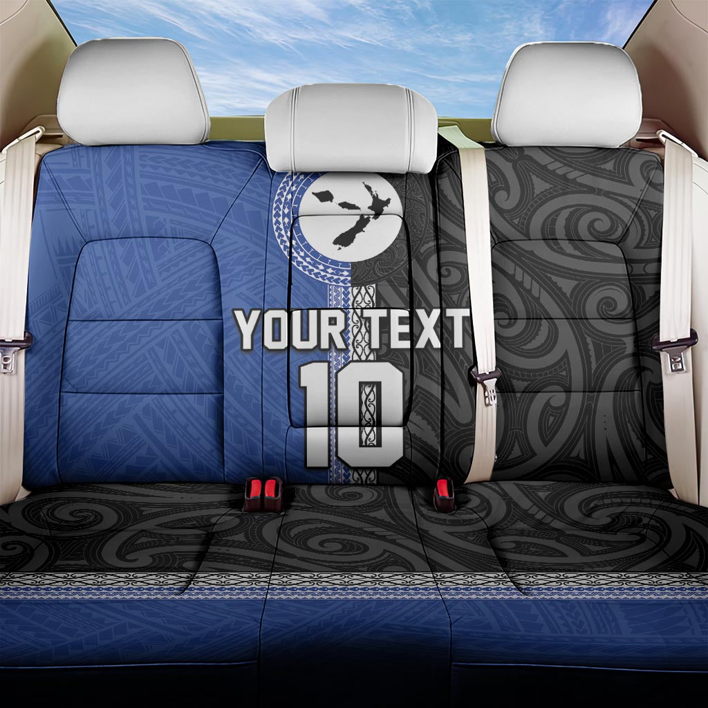 Custom Samoa and New Zealand Rugby Back Car Seat Cover Teuila Samoan and Maori Warrior