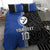 Custom Samoa and New Zealand Rugby Bedding Set Teuila Samoan and Maori Warrior