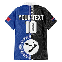 Custom Samoa and New Zealand Rugby Hawaiian Shirt Teuila Samoan and Maori Warrior LT03 - Polynesian Pride