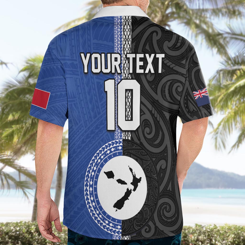 Custom Samoa and New Zealand Rugby Hawaiian Shirt Teuila Samoan and Maori Warrior LT03 - Polynesian Pride