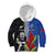 Custom Samoa and New Zealand Rugby Kid Hoodie Teuila Samoan and Maori Warrior