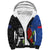 Custom Samoa and New Zealand Rugby Sherpa Hoodie Teuila Samoan and Maori Warrior