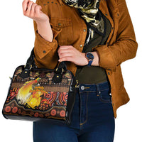 Australia and Papua New Guinea Together Shoulder Handbag Kangaroo Aboriginal Art and Bird-of-paradise Oro Tribal Motifs - Polynesian Pride