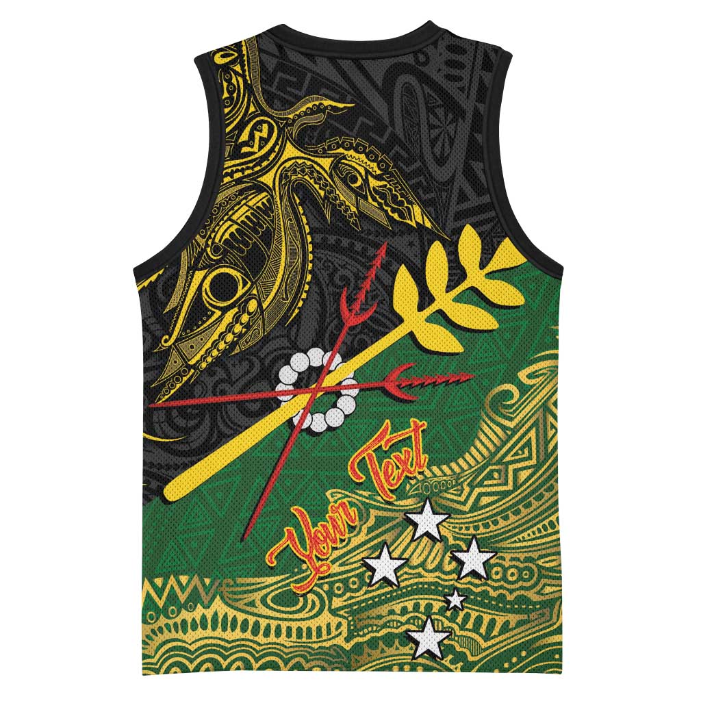 Personalized Chimpu Province Papua New Guinea Basketball Jersey Bird-of-paradise Art Tattoo and Melanesian Motifs - Polynesian Pride