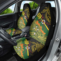 Chimpu Province Papua New Guinea Car Seat Cover Bird-of-paradise Art Tattoo and Melanesian Motifs - Polynesian Pride