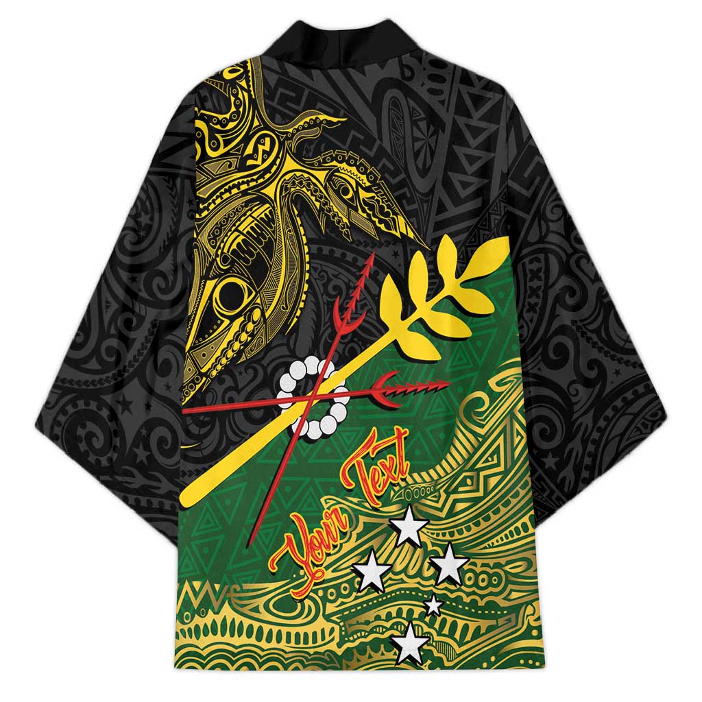 Personalized Chimpu Province Papua New Guinea Kimono Bird-of-paradise Art Tattoo and Melanesian Motifs - Polynesian Pride