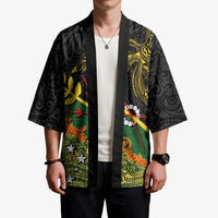 Personalized Chimpu Province Papua New Guinea Kimono Bird-of-paradise Art Tattoo and Melanesian Motifs - Polynesian Pride