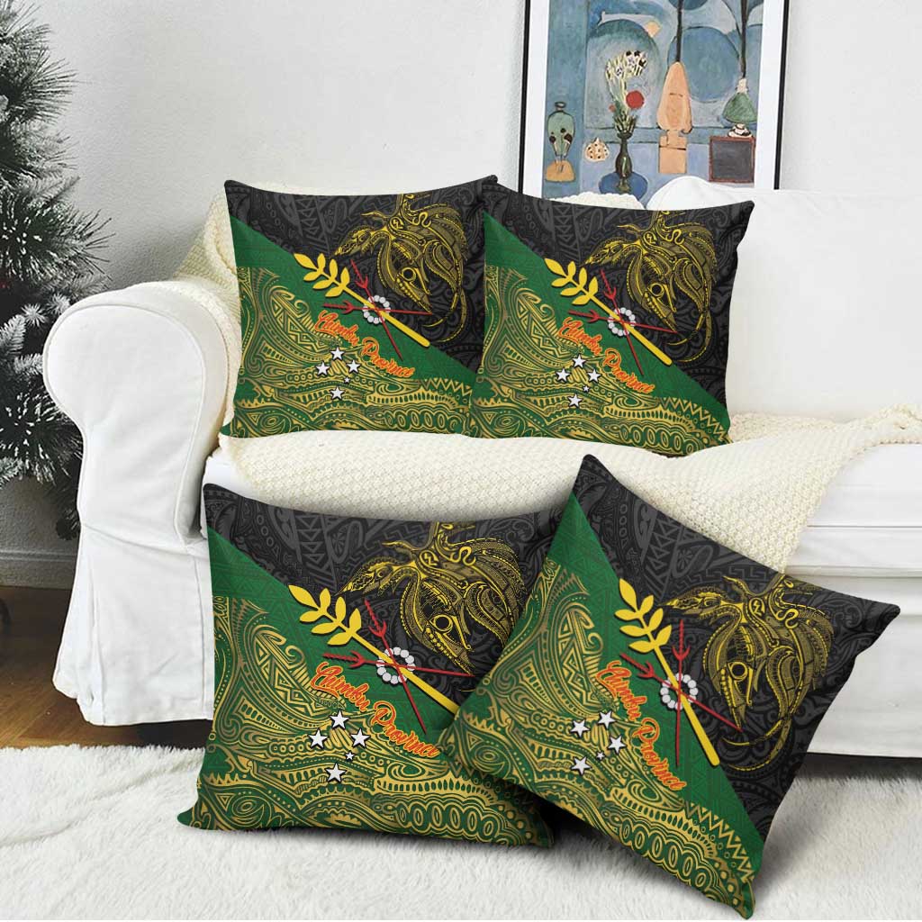 Chimpu Province Papua New Guinea Pillow Cover Bird-of-paradise Art Tattoo and Melanesian Motifs LT03 - Polynesian Pride