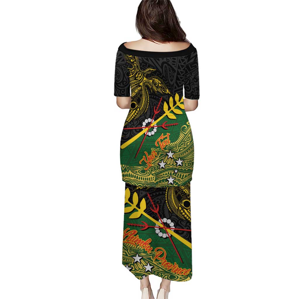 Personalized Chimpu Province Papua New Guinea Puletasi Bird-of-paradise Art Tattoo and Melanesian Motifs - Polynesian Pride